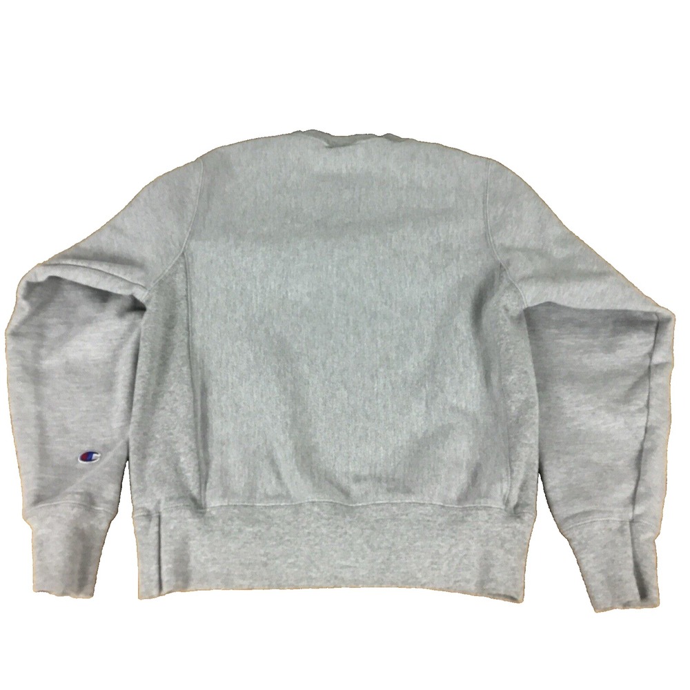 Champion Reverse Weave Sweatshirt Mens Small Gray Embroidered Script Logo GF70 - Picture 3 of 11